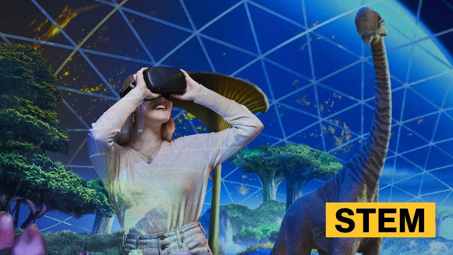 student with vr 
